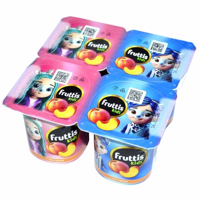Йогурт Fruttis kids Персик 2,5% 110гр пэт