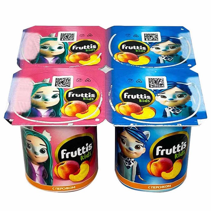 Йогурт Fruttis kids Персик 2,5% 110гр пэт