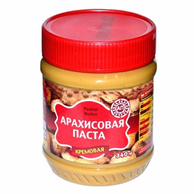 Паста арахисовая АП кремовая 340гр пэт