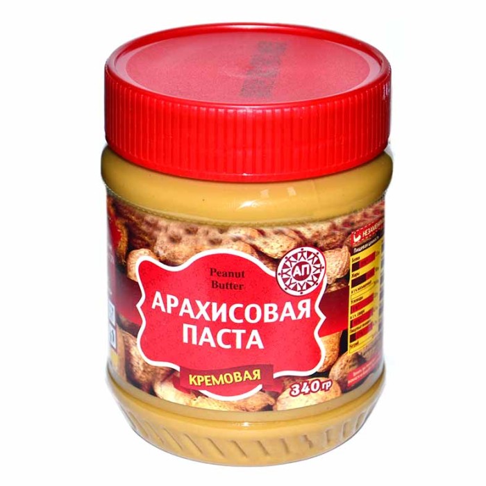 Паста арахисовая АП кремовая 340гр пэт