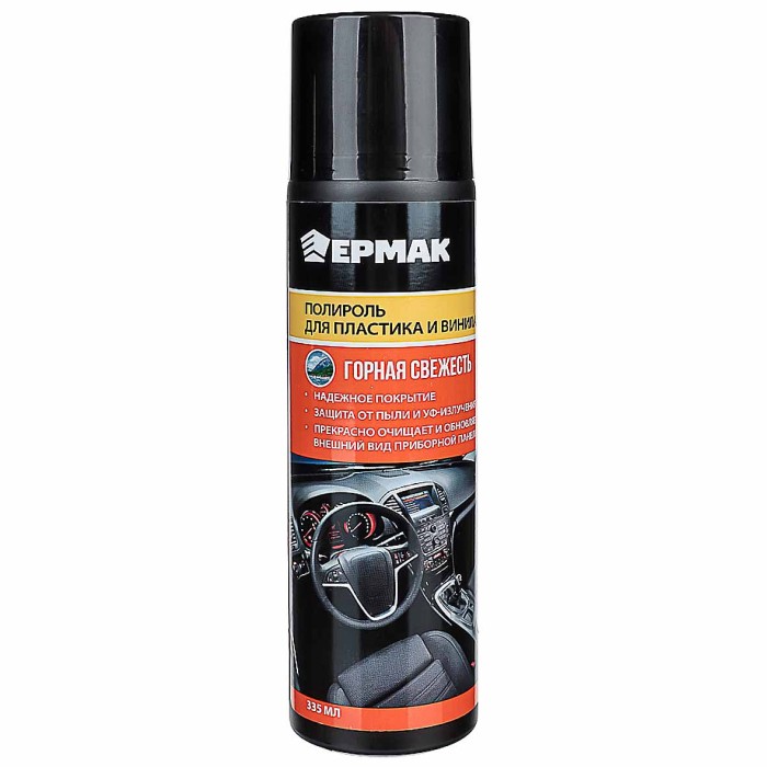Полироль Ермак NG пластика горная свежесть 335мл ж/б арт727-103