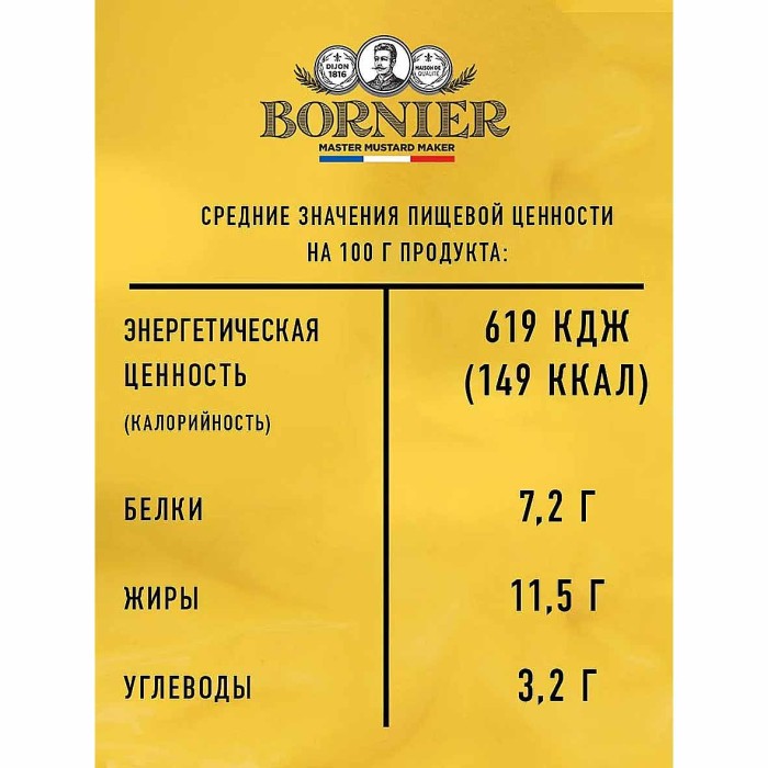 Горчица Kuhne дижонская Борнье 370мл ст/б