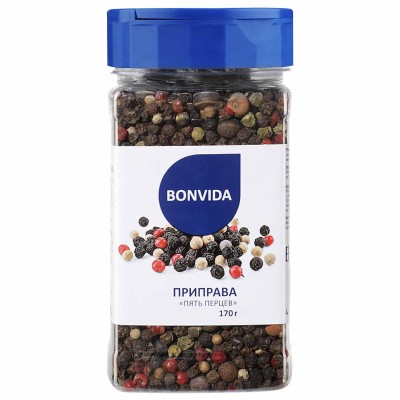 Приправа Bonvida пять перцев 170гр пэт