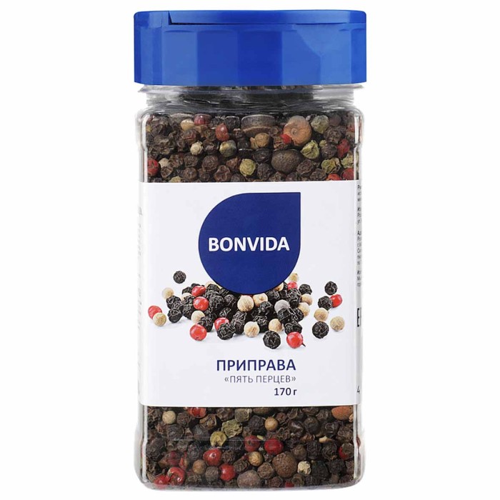 Приправа Bonvida пять перцев 170гр пэт