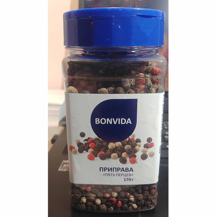 Приправа Bonvida пять перцев 170гр пэт