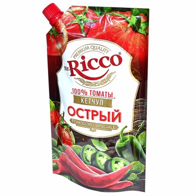 Кетчуп Mr.Ricco Pomodor Speciale острый 300гр д/п