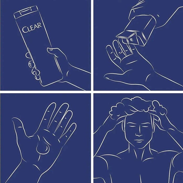 Шампунь для волос Clear Vita Men Глубокое очищение с углем 180мл пэт