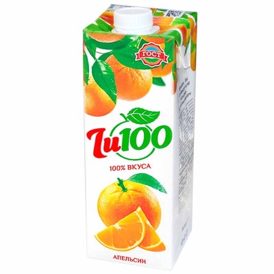Нектар Zu100 апельсиновый 1л т/п