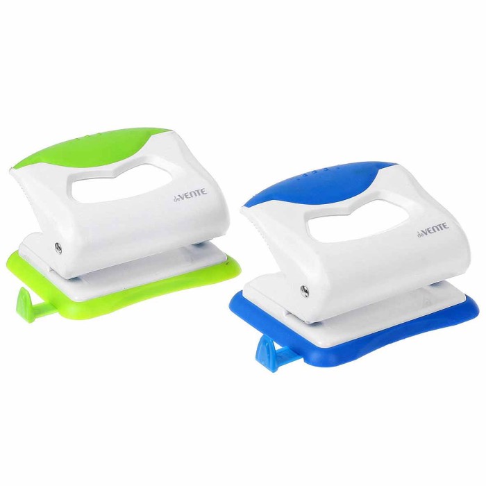 Дырокол Devente color пластик с линейкой на 20л арт4020805