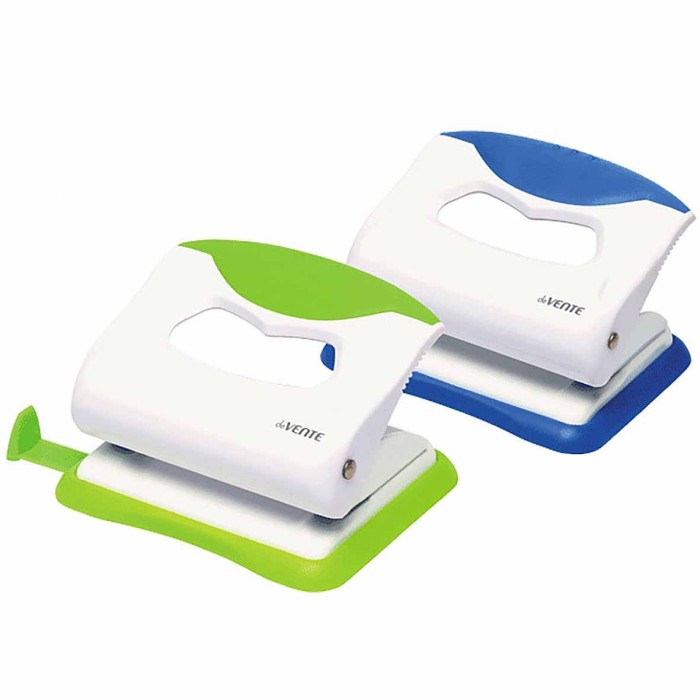 Дырокол Devente color пластик с линейкой на 20л арт4020805