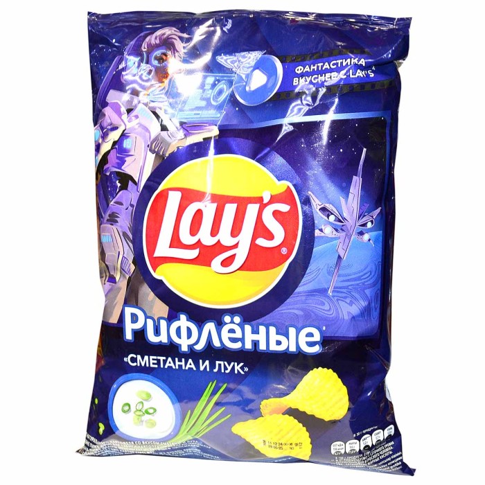 Чипсы Lay's вкус сметана и лук 225гр м/у
