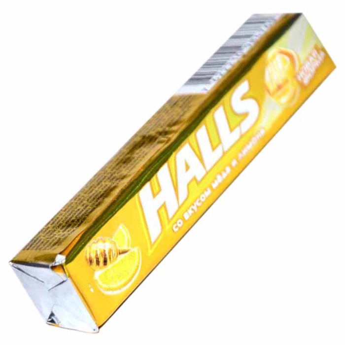 Леденцы Halls мед и лимон 25гр м/у