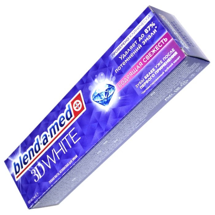 Паста зубная Blend-a-med 3D White Бодрящая свежесть 100мл к/у