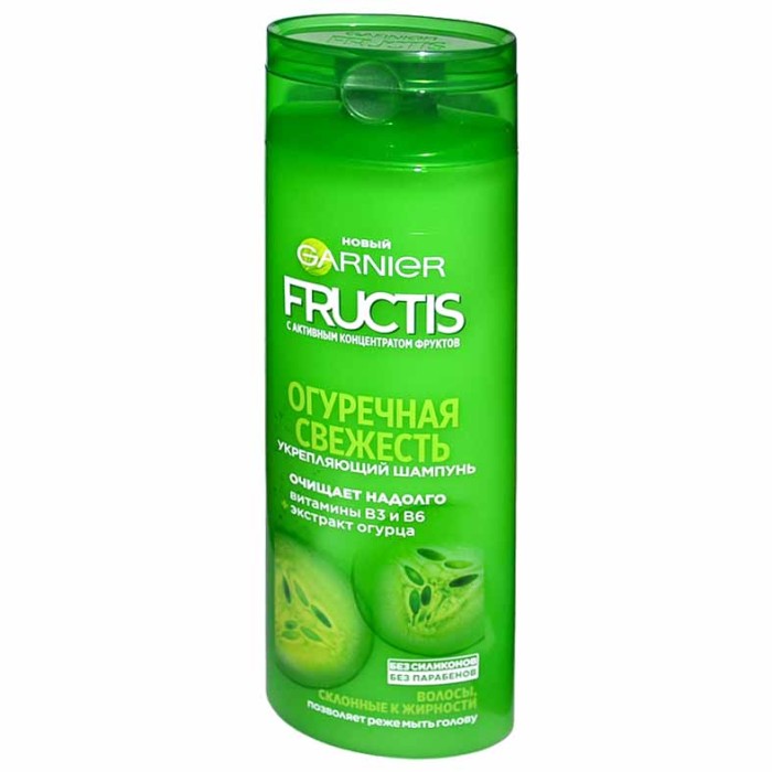 Шампунь для волос Fructis Огуречный детокс 250мл пэт