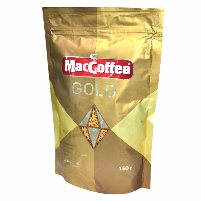 Кофе MacCoffee Gold Pouch сублим 150гр д/п