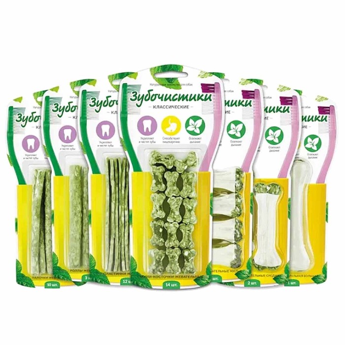 Лакомства для собак Зубочистики пластинки жевательные 12шт арт50281 к/у