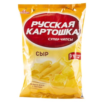 Чипсы Русская картошка вкус сыра 80гр м/у