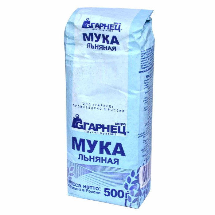 Мука Гарнец льняная 500гр м/у