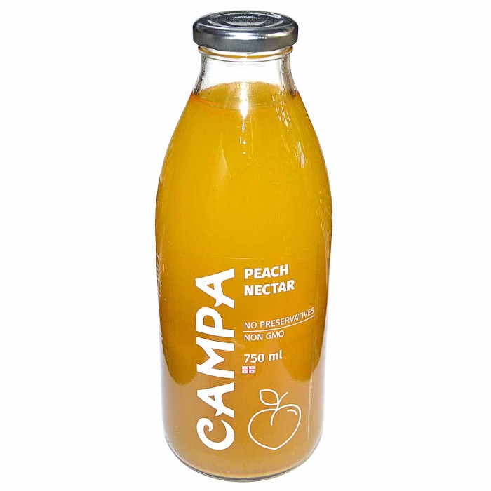 Нектар Campa персик 0,75л ст/б