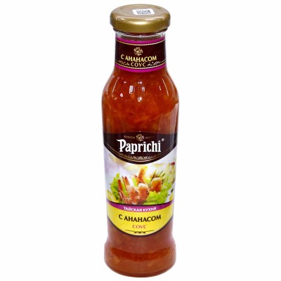 Соус Paprichi с ананасом тайская кухня 320гр ст/б