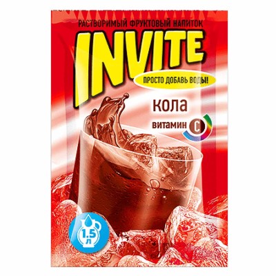 Напиток растворимый Invite Кола 9гр м/у