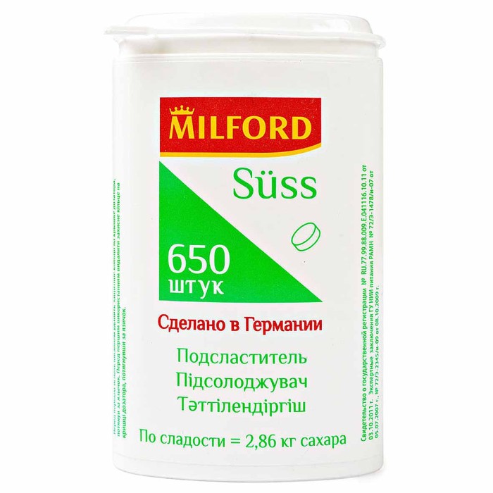 Подсластитель Milford 39гр пэт