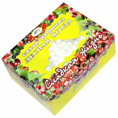 Сахар Отличная кухня Лесная ягода кусковой  450гр к/у