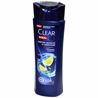 Шампунь для волос Clear Vita Men Энергия свежести 180мл пэт