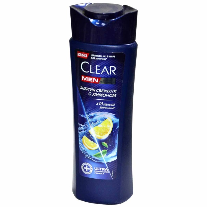 Шампунь для волос Clear Vita Men Энергия свежести 180мл пэт