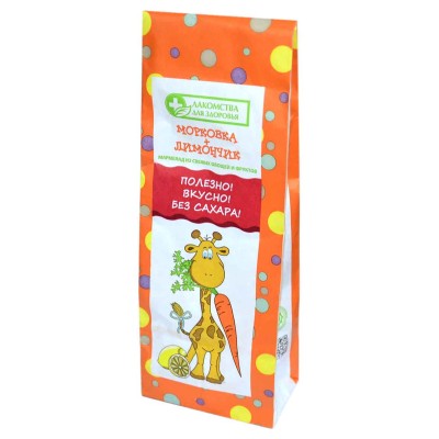 Мармелад Лакомства для здоровья моркова-лимончик 105гр м/у