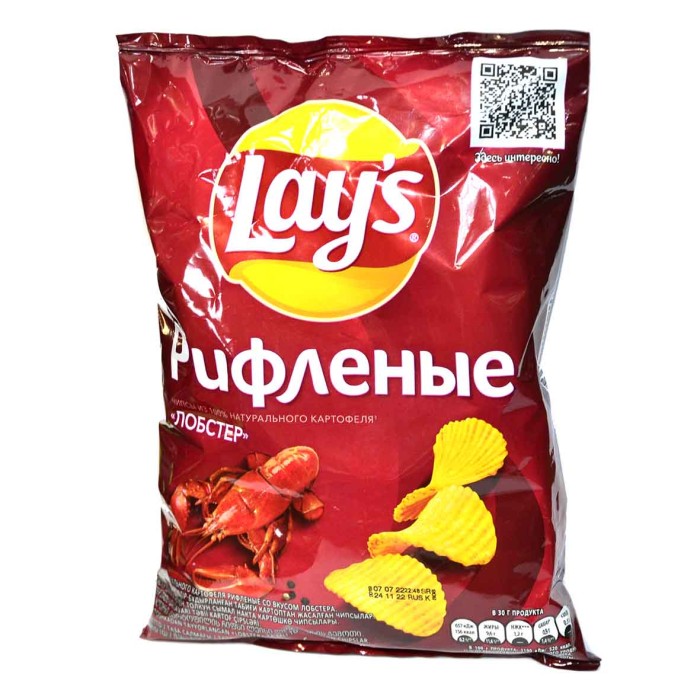Чипсы Lay’s рифленые вкус лобстера 81гр м/у