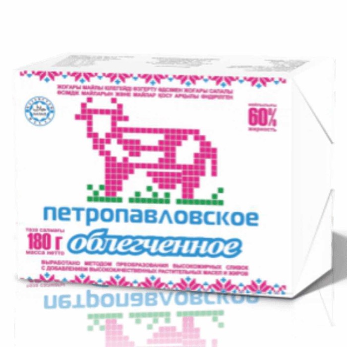 Масло Петропавловское облегченное 60% 180гр м/у