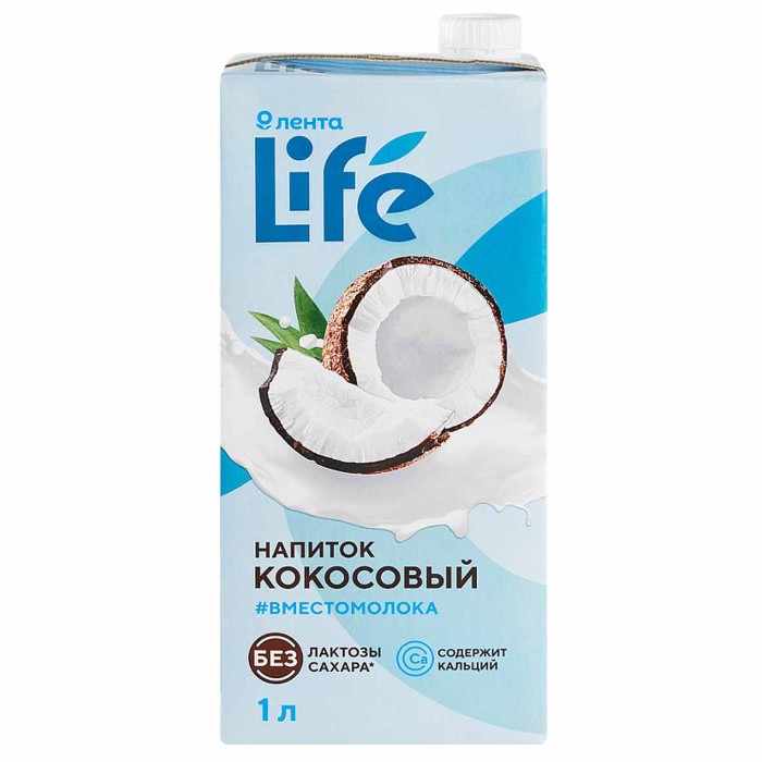 Напиток кокосовый Лента Life 1л т/п
