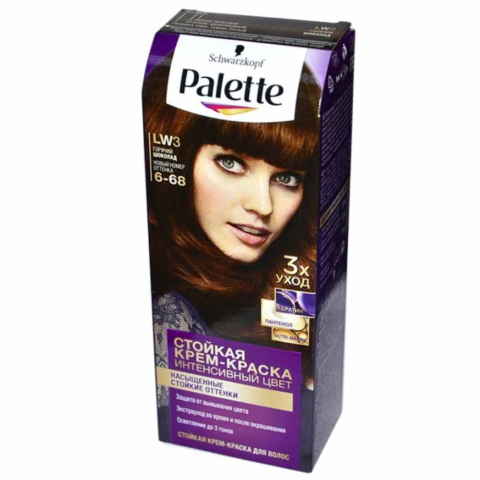 Краска для волос Palette LW3 Горячий шоколад (NEW) 110мл к/у