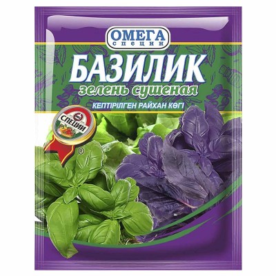 Базилик Омега зелень сушеная 7гр м/у