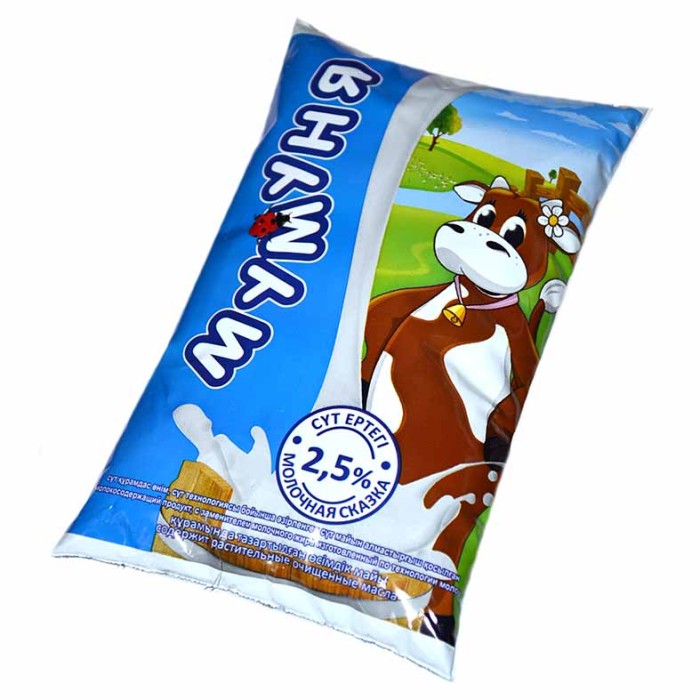 Молоко Мумуня 2,5% 750мл м/у