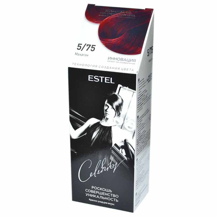 Краска-уход для волос Estel Celebrity 5/75 Махагон 125мл к/у