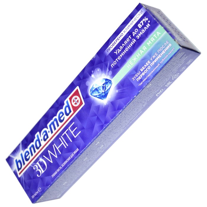 Паста зубная Blend-a-med 3D White Нежная мята 100мл к/у