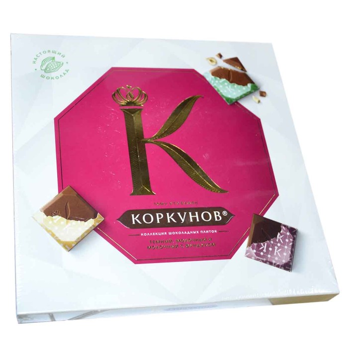 Конфеты Коркунов Pure Choco Коллекция 131гр к/у