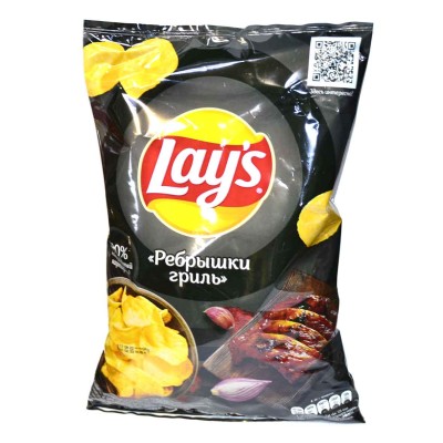 Чипсы Lay’s вкус ребрышки гриль 81гр м/у