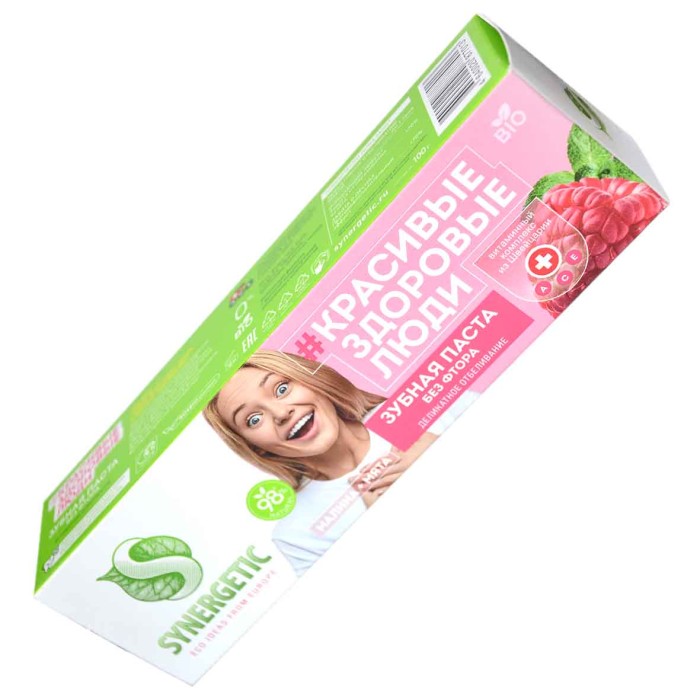 Паста зубная Synergetic Деликатное отбеливание 100гр к/у