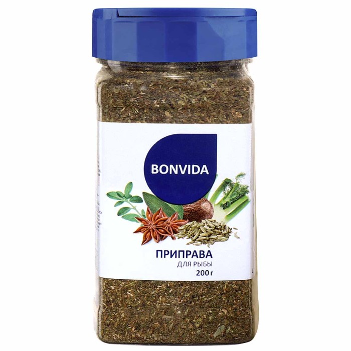 Приправа Bonvida для рыбы 200гр пэт