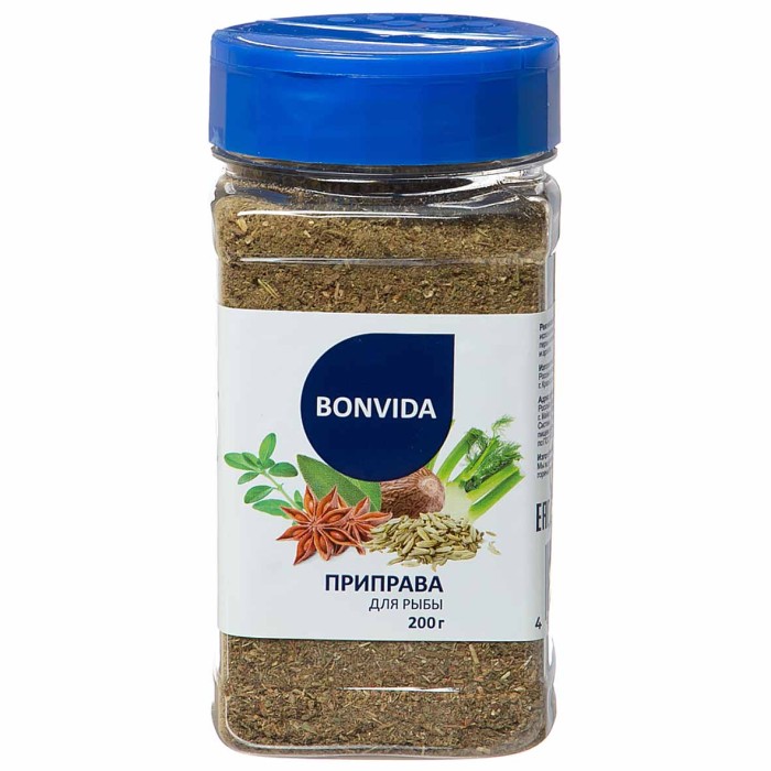 Приправа Bonvida для рыбы 200гр пэт