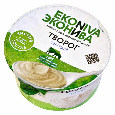 Творог ЭкоНива мягкий 5,9% 125гр пэт
