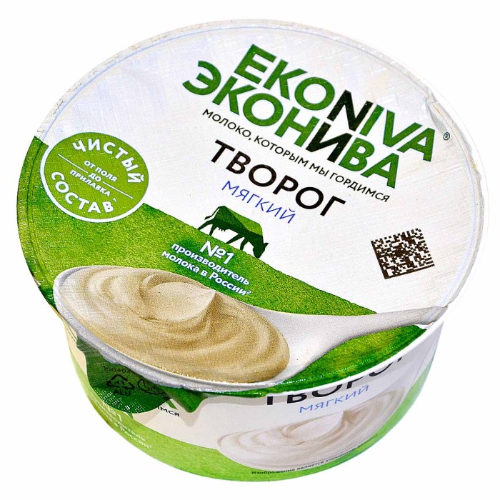 Творог ЭкоНива мягкий 5,9% 125гр пэт