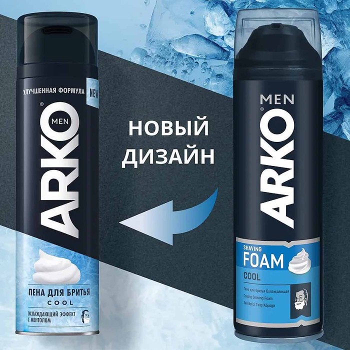 Пена для бритья Arko Men Охлаждающая 200мл ж/б