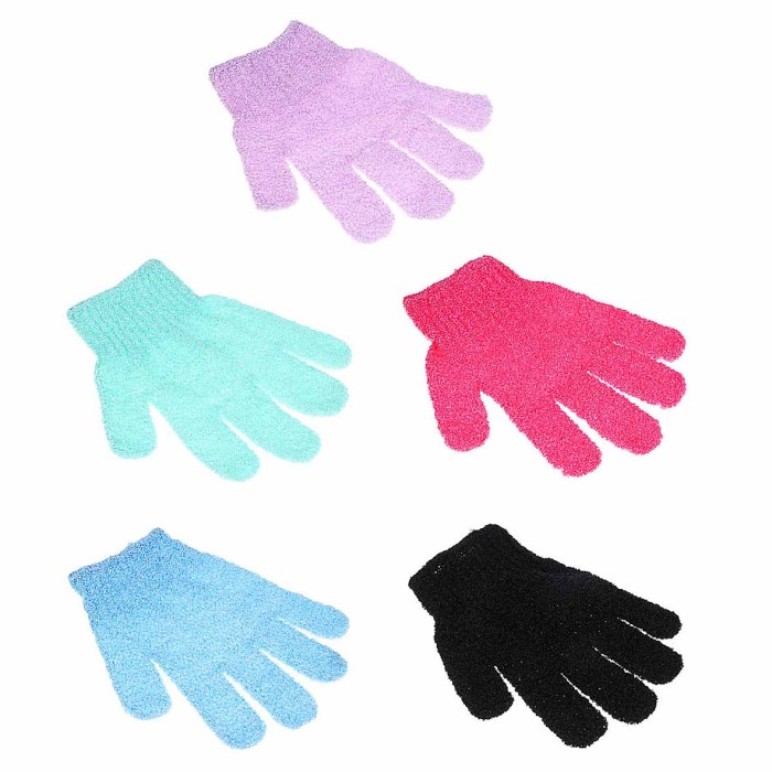 Мочалка перчатка ЮниLook с отшелушивающим эффектом 18см арт361-150