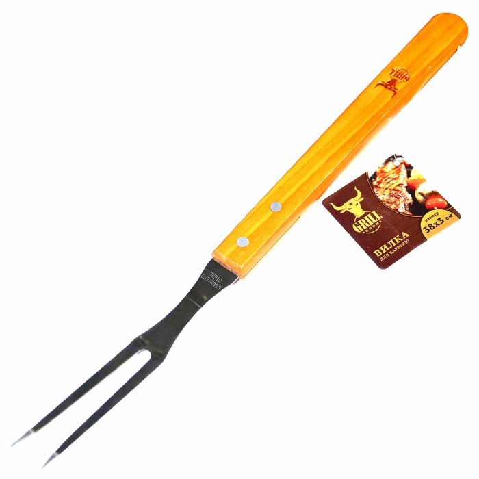 Вилка для барбекю Grillboom 38х3см арт101-003