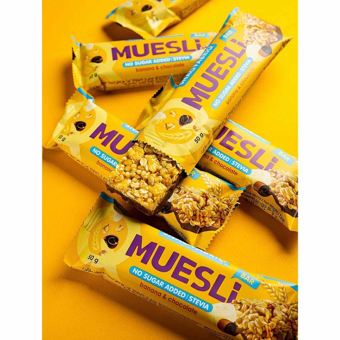 Батончик-мюсли Snaq Fabriq banana-chocolate с молочным шоколадом 50гр м/у