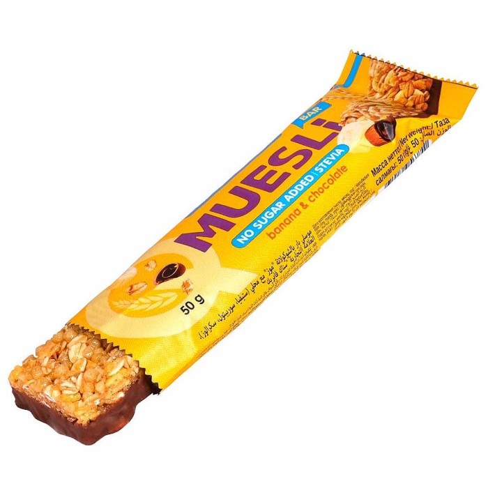 Батончик-мюсли Snaq Fabriq banana-chocolate с молочным шоколадом 50гр м/у